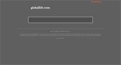 Desktop Screenshot of globallife.com